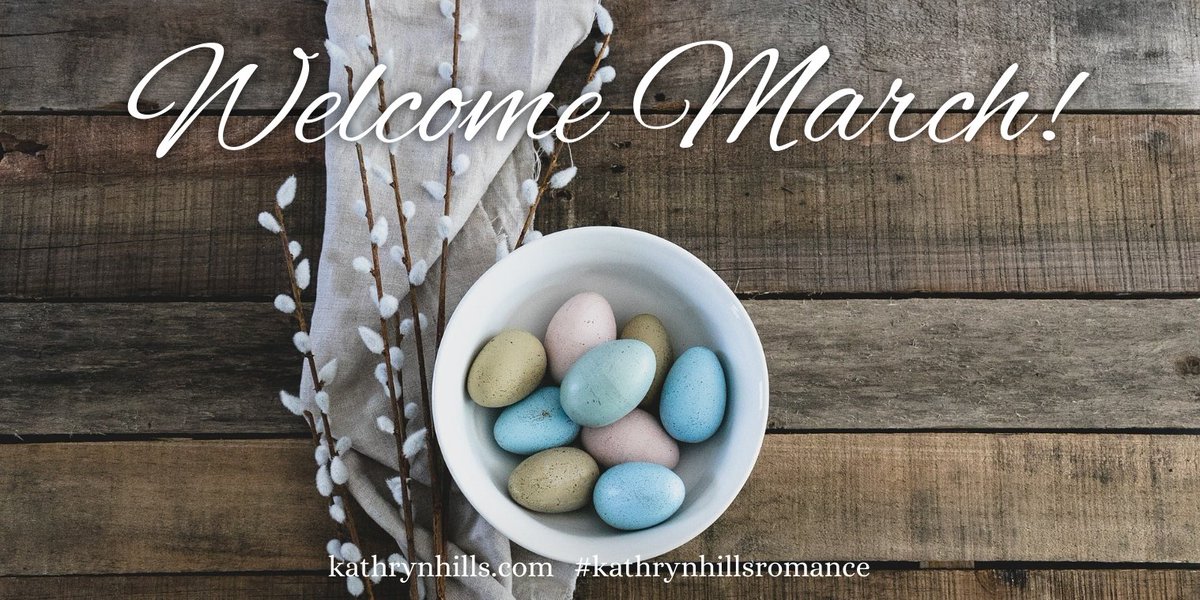 Good morning, time travelers! Happy first day of March! We're on our way to brighter, warmer days in the northern hemisphere. Spring magic is in the air! ✨🐇🌷🪺 #WelcomeMarch #thinkspring #HappyFriday #newmonth #rabbitrabbit #romancegems #kathrynhillsromance