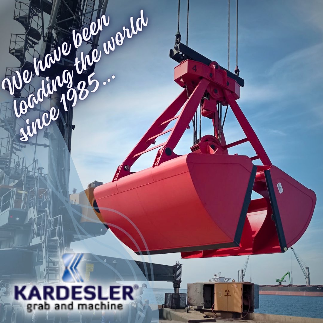 Mekanik kepçemiz ilk operasyon için hazır…

1985’ten beri dünyayı yüklüyoruz…
#kardeslergrab #mechanicalgrab #clamshellgrab #portoperation #drycargo #bulkcargo #loading #port #crane