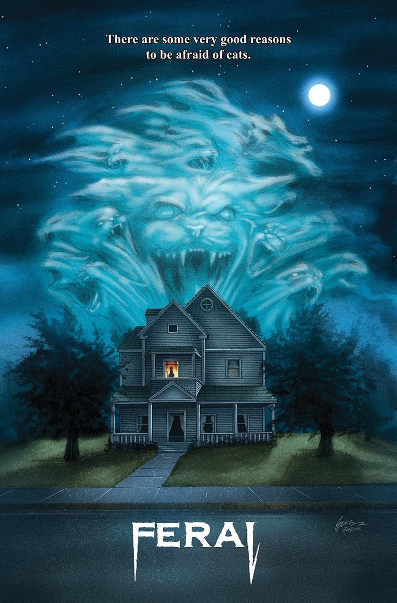 justbuzz's tweet image. "EXCLUSIVE ANNOUNCEMENT and PRE-SALE OFFER"!
My Exclusive variant cover to FERAL #1, an homage to the classic horror movie poster for "Fright Night".
Feral is a new series from the creators of STRAY DOGS.
You can pre-order justbuzzart.com
Store date and shipping 3/27/24.