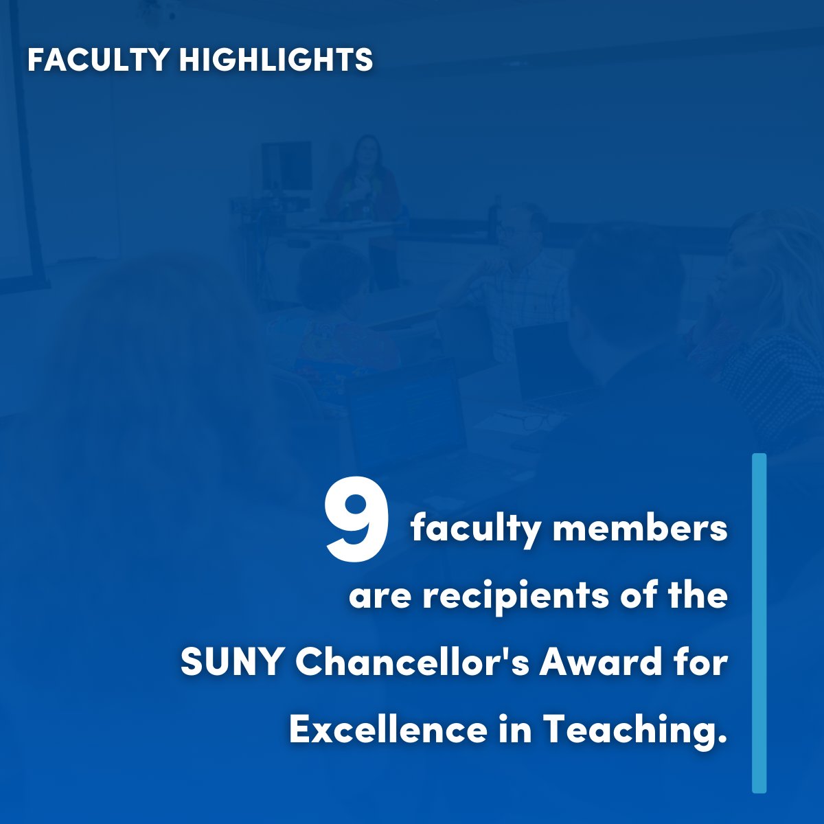 Elevating Education - Nine of our faculty members have received the SUNY Chancellor's Award for Excellence in Teaching. The award recognizes outstanding teaching ability through superb classroom performance.  
#FacultySuccess #UBMgt #FunFactFridays