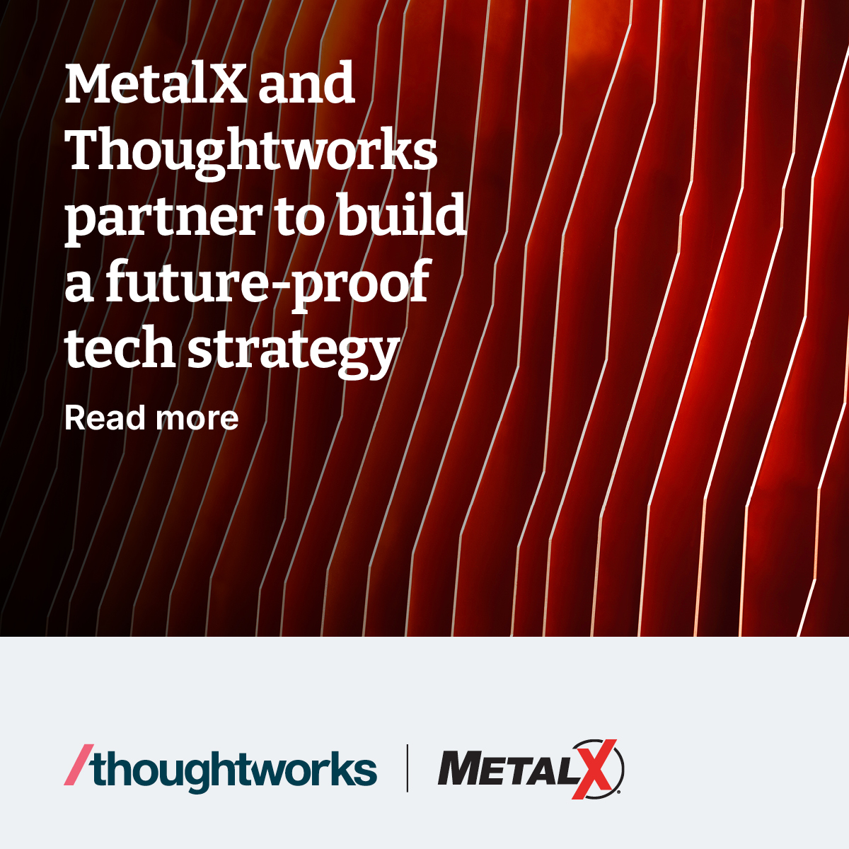 thoughtworks's tweet image. Exciting news alert 🎉 📣

MetalX has selected Thoughtworks to build and implement a technology strategy to accelerate value creation and support their aggressive growth into new market segments.

Read more: ter.li/inap6f

#LegacyModernization #DigitalTransformation