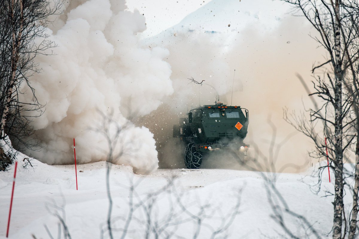 🇺🇸Marines of 2nd Battalion, 10th Marine Regiment train with HIMARS in Norway in preparation for Exercise #NordicResponse24 📸Akeel Austin / @USMC @2dMarDiv @USMCFEA @NATO @STRIKFORNATO @iimefmarines @US_EUCOM