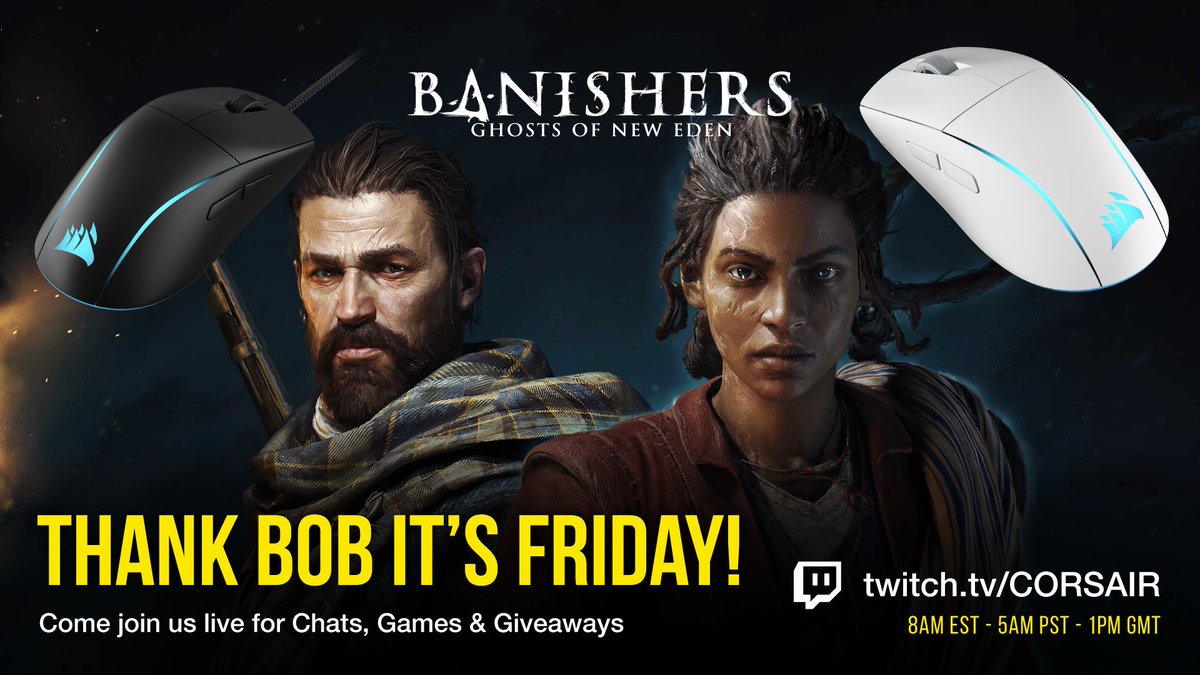 Back by popular demand (the game not Bob) @BobDuckNWeave continues our playthrough of #Banishers whilst talking about our new M75 Ambidextrous mice and we'll even be giving some of them away!   /CORSAIR
