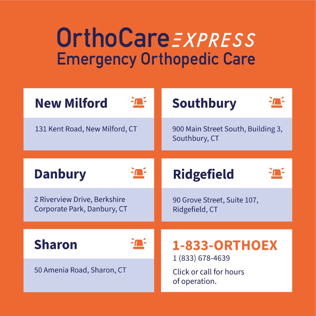 In emergencies, OrthoCare Express is your first call. As a service of OrthoConnecticut, we provide same-day care for urgent orthopedic needs. Learn more at the link in our bio. #orthoCT #getmovingCT #orthopedics