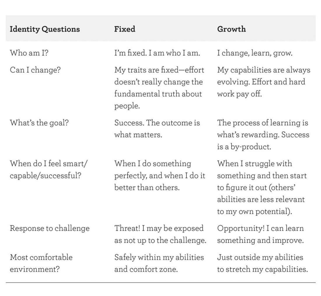 How to foster a growth mindset? Excellent tips from the book 'thanks for the feedback'