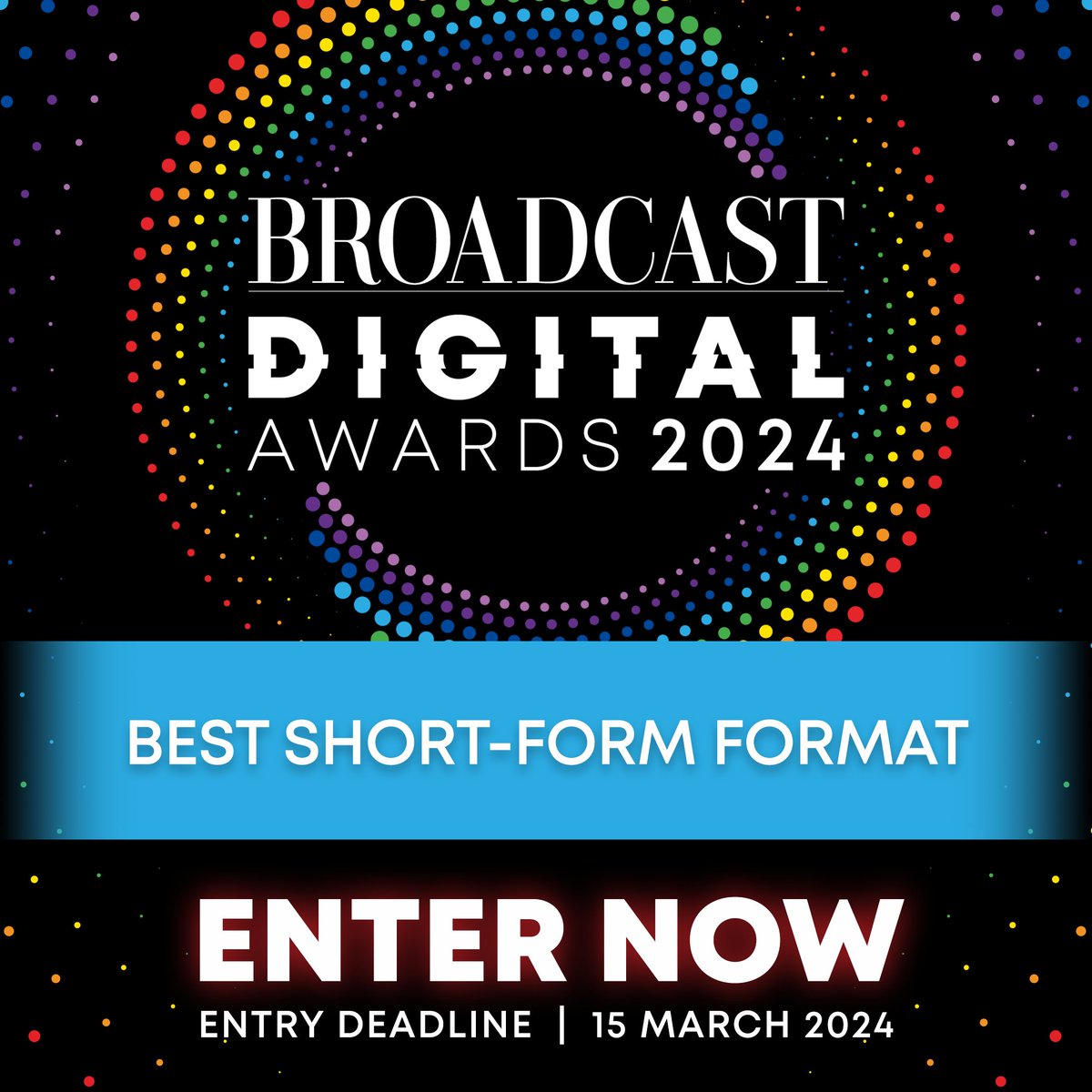 The #BroadcastDigitalAwards category Best Short-Form Format will recognise the best factual or factual-entertainment, format to have debuted on an online platform. Enter now at: bit.ly/BDA24Enter #BDA2024