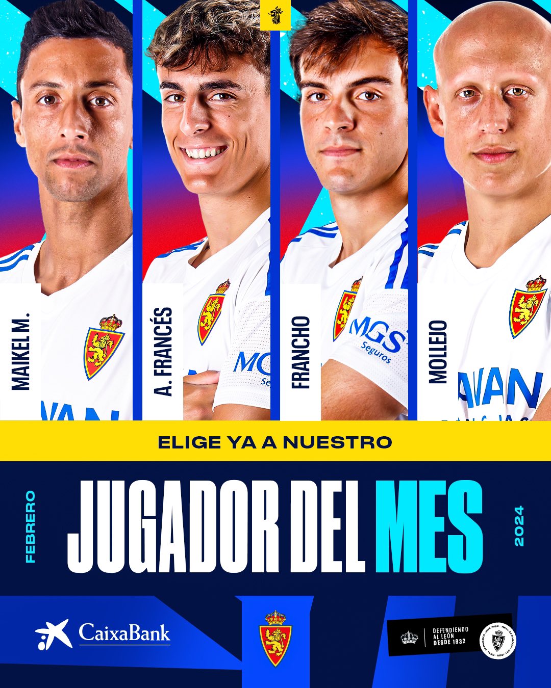 El Real Zaragoza firma a MGS Seguros para la manga de la camiseta