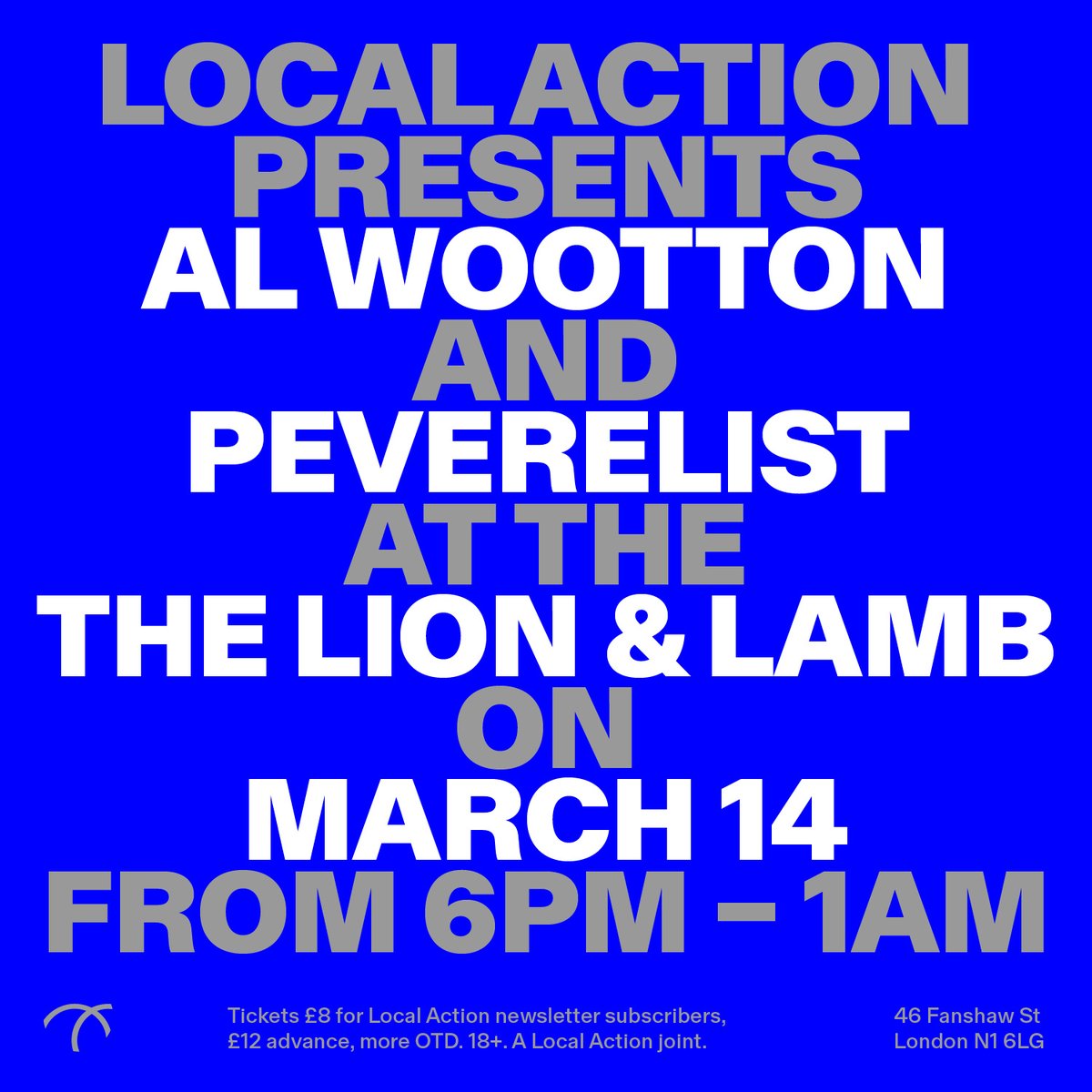 While we're in promo mode, reminder that this is in two weeks - two of the UK's finest stretching out for an extended set in the city's best sounding pub. @AlWootton1 @peverelist ra.co/events/1867025