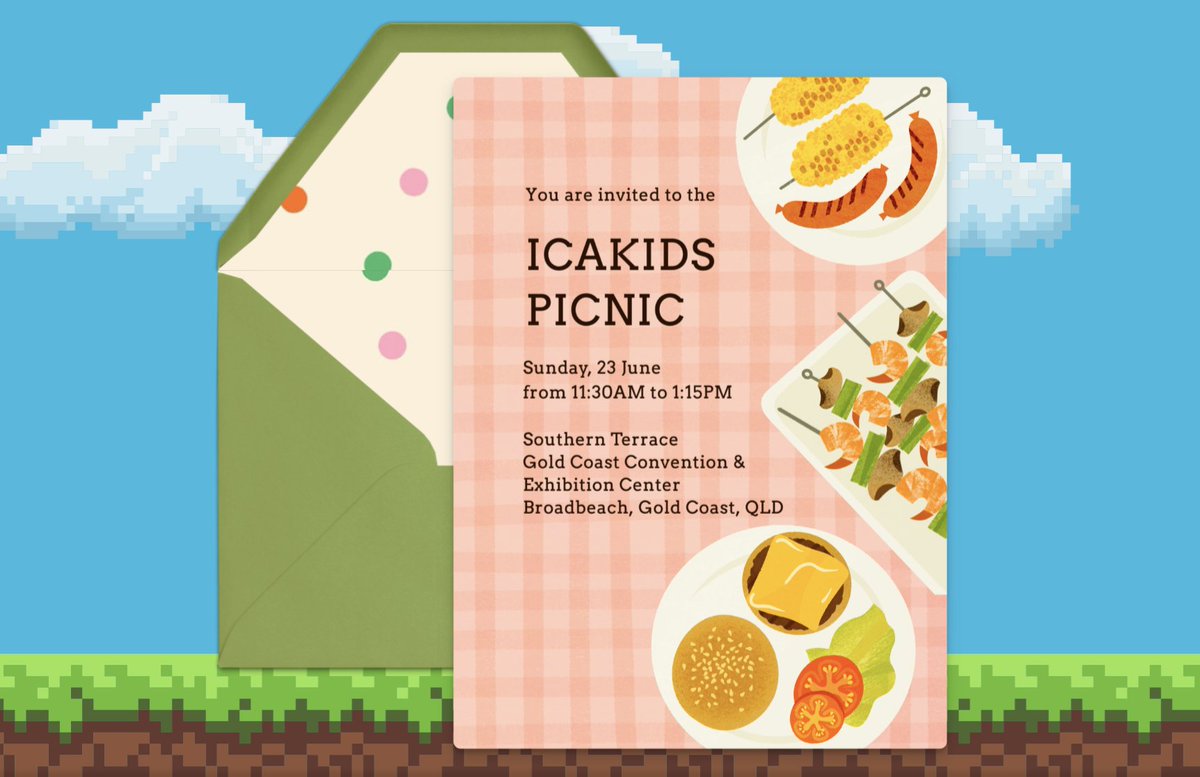 ICA24 ICAKIDS (and caregivers) Picnic: 23 June The ICAKids' picnic is in its third year at #ICA24! Commiserate on parenting/caregiving in academia & make new parent friends! A child- and adult-friendly lunch will be provided. RSVP: evite.me/BygPQaQ5sx