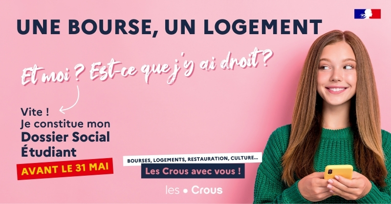 📢 Ouverture du Dossier Social Étudiant pour l'année 2024-2025 ! Vous pouvez dès à présent faire votre demande de bourse ou de logement Crous en déposant votre Dossier Social Étudiant avant le 31 mai. Plus d’informations sur : 👉 crous-lorraine.fr/bourses-et-aid…