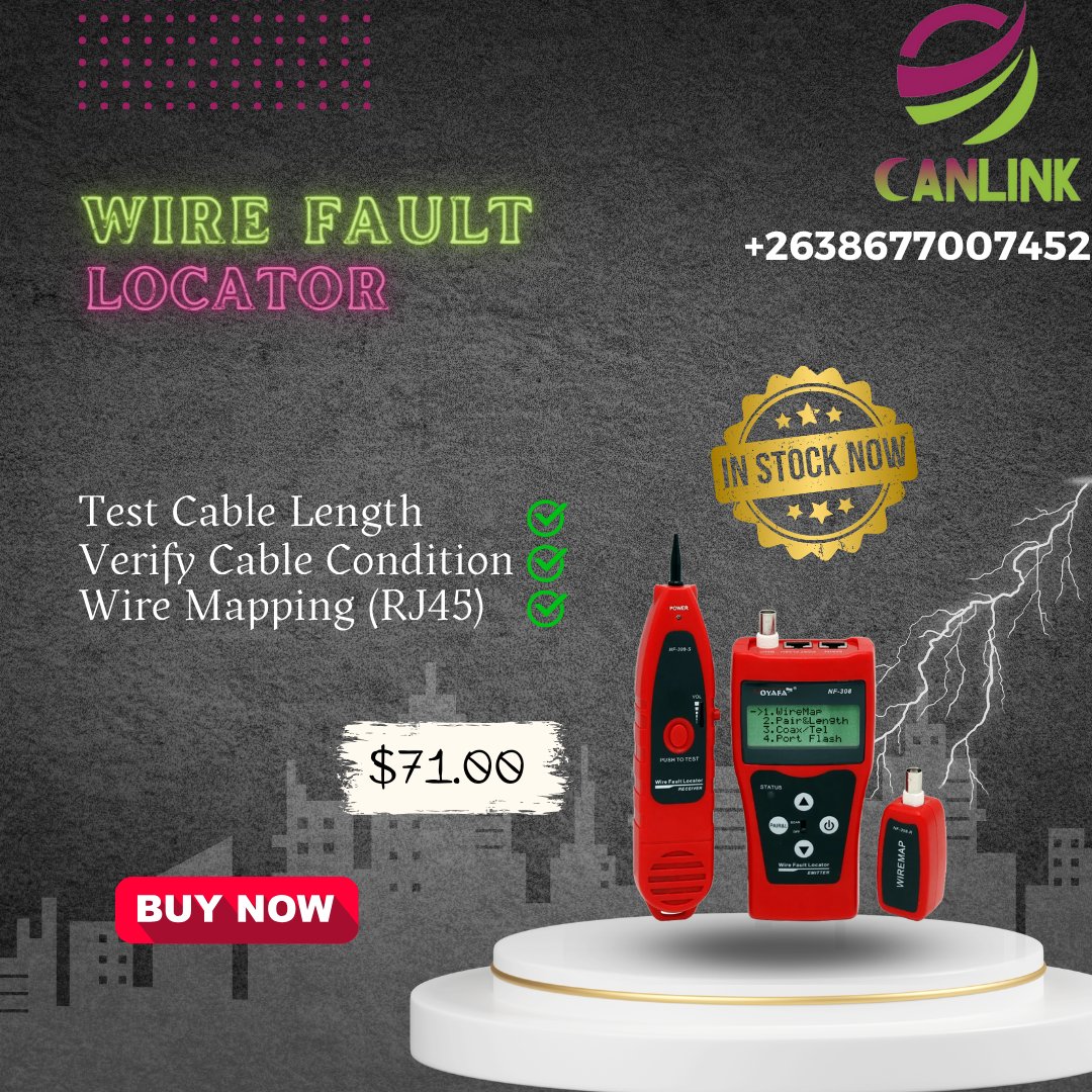 CanlinkPvtLtd's tweet image. NF-308S Network Telephone Wire Fault Locator Tester 
Pen RJ45 RJ11 LCD BNC USB Tracker with 1000M / 350M Max Cable Map Distance 
Port-Flashing Function, 
Polarity and Voltage Testing
#faultlocator #NetworkingTools