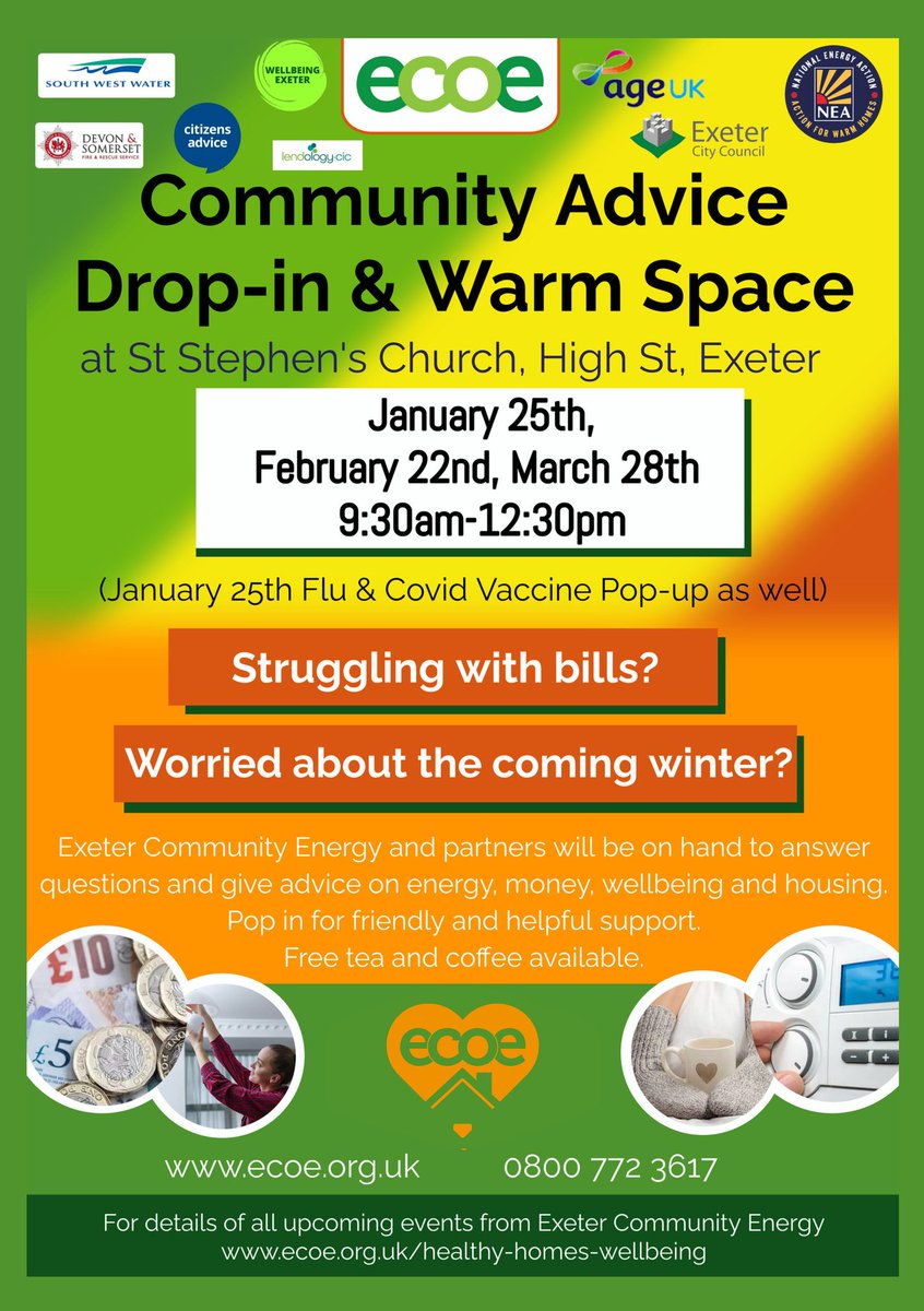 We had a great session for staff here yesterday with @ECOEtalk who explained how they can help our supported families who may be in fuel poverty or need advice on heating, energy or saving money. You can talk to them at their next #exeter drop-in on March 28th #fuelpoverty #Devon