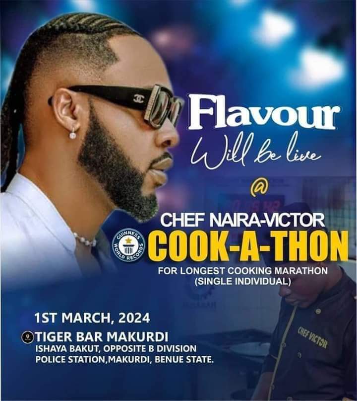 CollinsUma's tweet photo. Ijele is in Makurdi and he will be with #ChefVictor to show support for the ongoing Cook-A-Thon.
We are bringing that record for longest cooking marathon back to Nigeria https://t.co/HMLAJANNZR