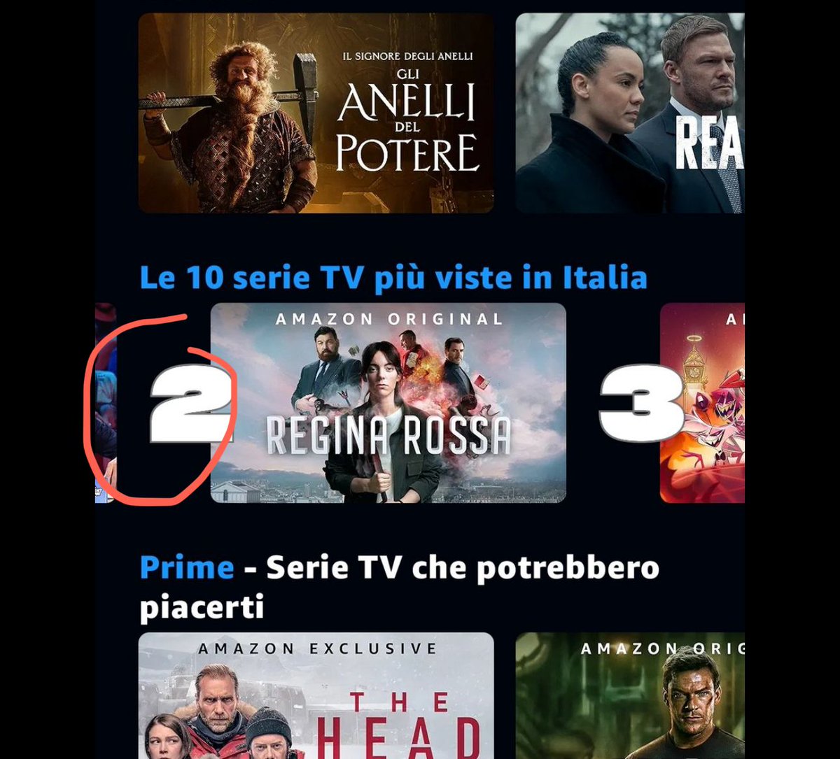 JuanGomezJurado's tweet photo. ¿Puedes echarle un ojo a tu app de Prime Video a ver en qué número está #ReinaRoja en tu país? Necesito saber qué tal le va a mis hijos de Erasmus. https://t.co/53W5UBjjo0