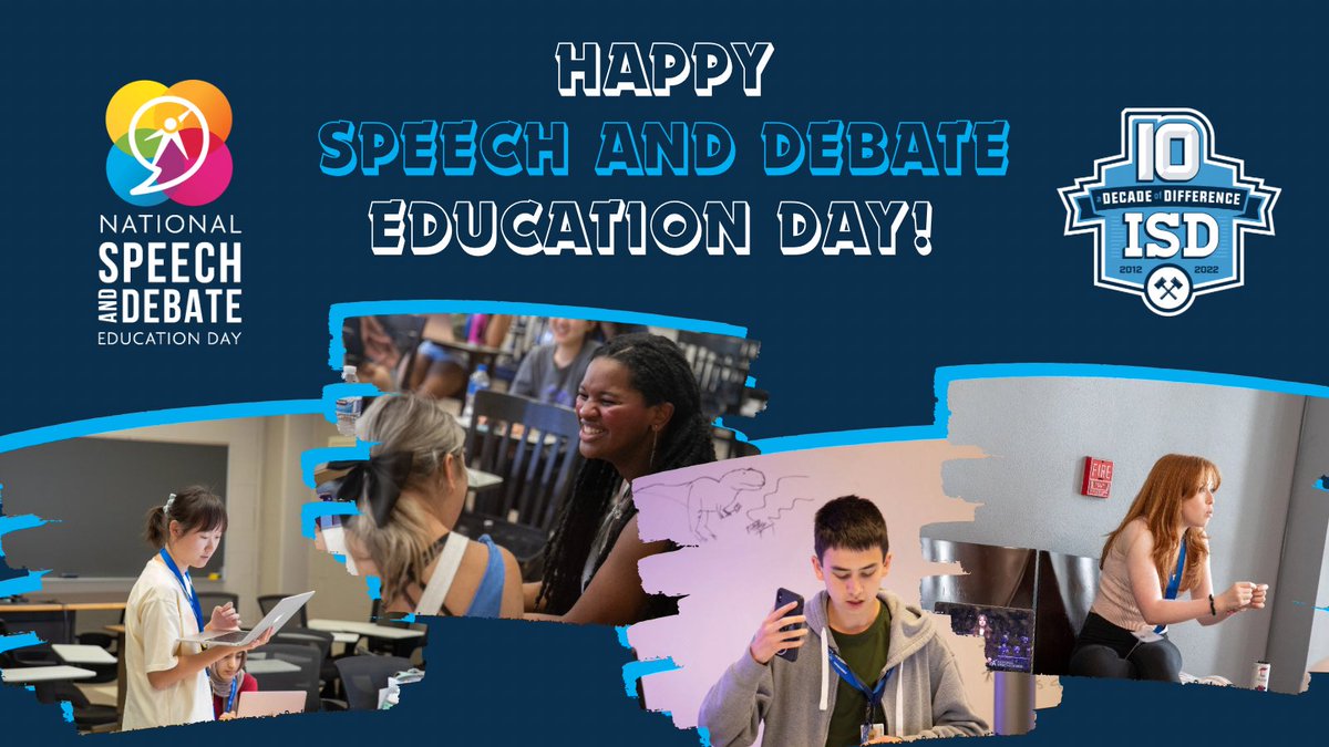 Happy National Speech &amp; Debate Education Day! This activity changes lives &amp; would not be possible without the students, coaches, parents, administrators, and supporters who make it happen. Thank you for all that you do to make speech and debate possible 💙 #wearespeechanddebate
