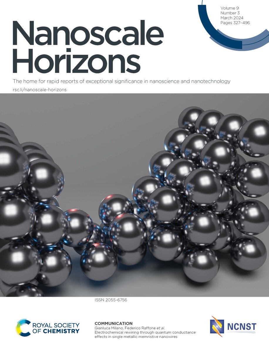 Quantum effects can be observed at room temperature in memristive nanowires, where quantum conductance effects rely on electrochemical manipulation of conductive filaments at the atomic scale - <a href="/Milano_Gian/">Gianluca Milano</a> <a href="/carlo_ricciardi/">Carlo Ricciardi</a> <a href="/IliaValov/">Ilia Valov</a> 👇
pubs.rsc.org/en/content/art…