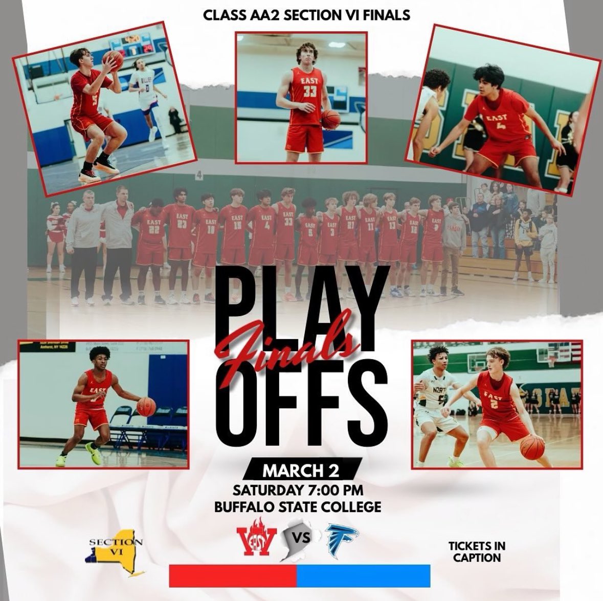 TOMORROW IS GAMEDAY FOR <a href="/TheFlamesHoops/">Williamsville East Basketball</a>!! SEE YOU THERE IN RED‼️‼️ GO FLAMES #bluepatch