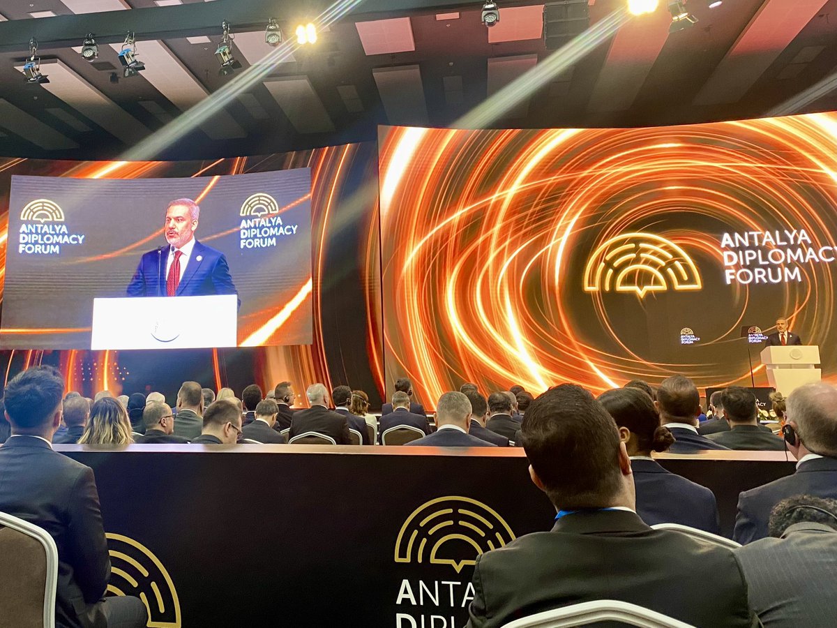 @AntalyaDF officially opened by @RTErdogan and @HakanFidan. Both underlining role of diplomacy. Interesting discussions ahead. 

#ADF2024
#MEET4DIPLOMACY