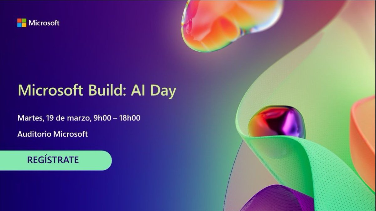 cmendibl3's tweet photo. Acompañanos presencialmente en #Microsoft #BuildIADay, el próximo 19 de marzo.

Estaré junto a David Sancho Ruiz hablando de #RAG #SemanticKernel #MicroAgents #ContainerApps y más!!!! 

Regístrate 👉 https://t.co/flueetE1qg

 #Azure #AI #Innovación #Desarrolladores https://t.co/CDRY3sKGei