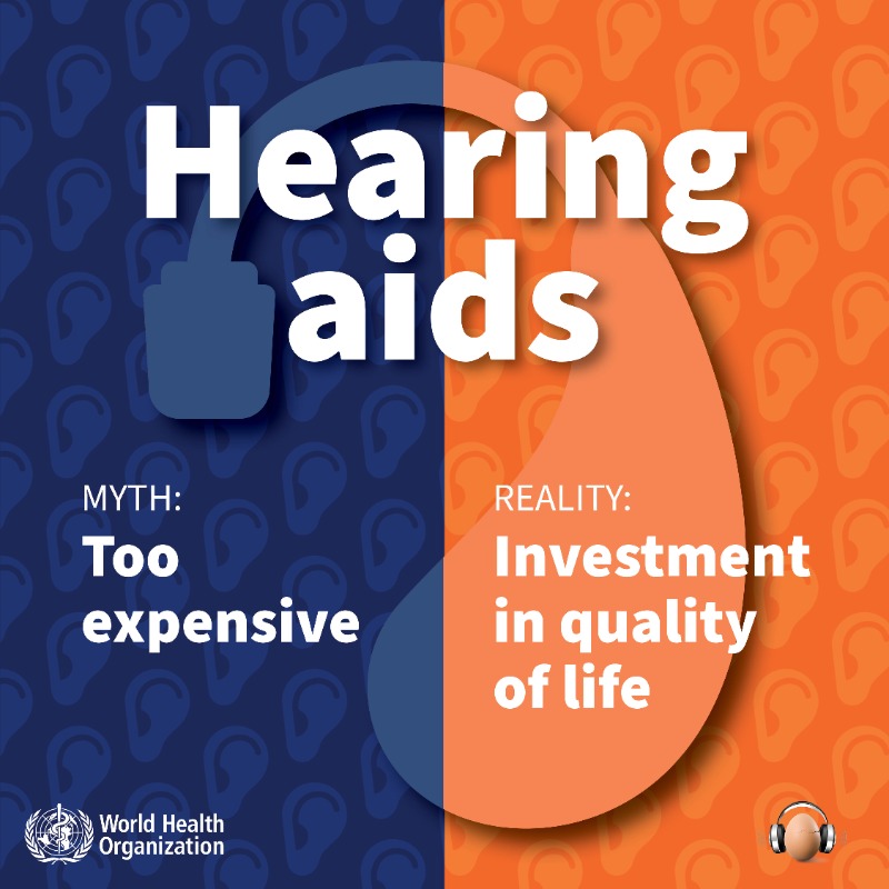 WHO's tweet photo. People often associate hearing loss with older age.
But #DYK that it can happen at ANY age?

More facts about hearing loss https://t.co/5bPCsvvfuV

#WorldHearingDay