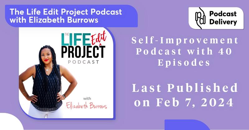 PodcastDelivery's tweet image. Immerse yourself in the weekly wisdom of life coach Elizabeth Burrows. For the overachievers seeking balance amidst the chaos, The @LifeEditProject is your guide to beat overwhelm and enhance all life areas. Work, family, or personal time, we've got you covered! #podcastdelivery