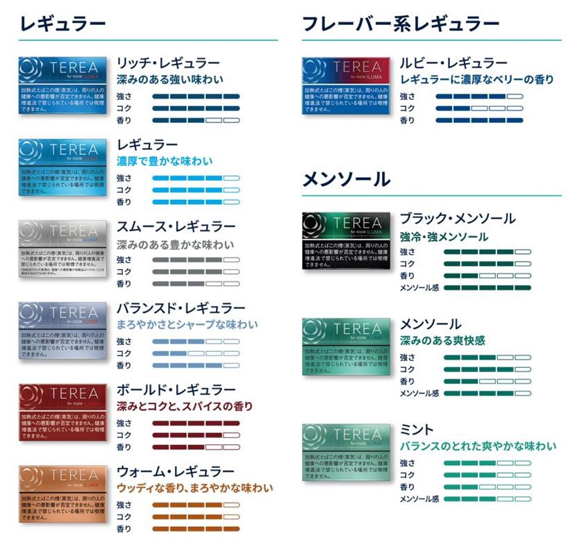アイコスの銘柄
姉さん達にパシられるために、全部覚えてたな。
もう忘れたけど🤣

それにしても似たような色やめろ😠