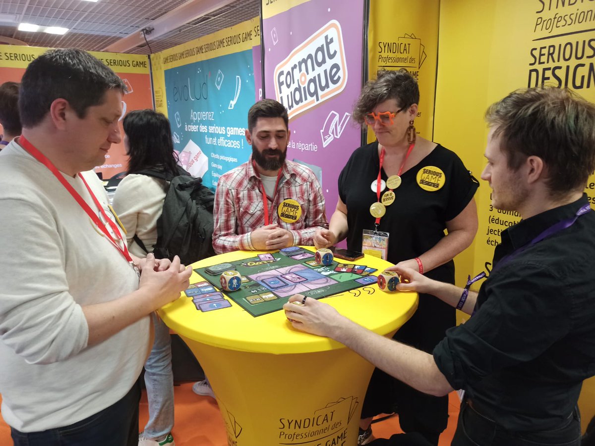 The Qats game board designed by the QICS PhD students Kim Vallée, Thiziri Aissaoui, Guillaume Coeuret-Cauquil and Gautier Creutzer was presented during the 37th edition of the Cannes International Games Festival from February 23rd to 25th, 2024