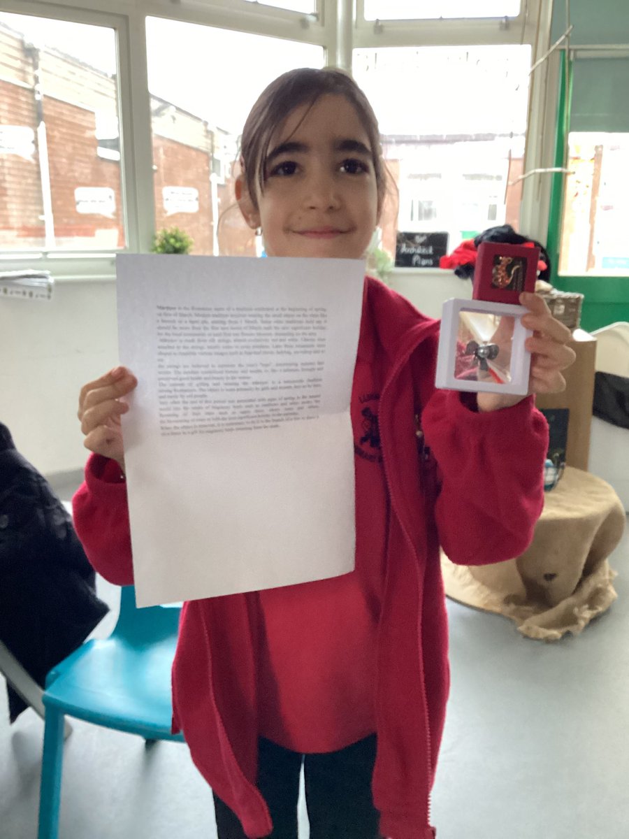 #Year3 As well as the Eisteddfod, we are also celebrating Martisor in 3HS. This member of our class brought in special charms with red and white string attached to give to her friends. #EthicalInformedCitizens