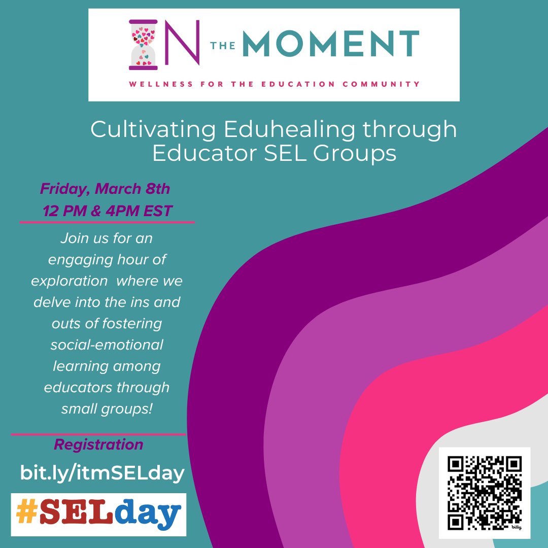 Join us for #SELDAY . Come join us in Cultivating #Eduhealing through #EducatorSEL groups. #SEL #EducatorWellness #mentalhealth #wellness #wellnesslifestyle #mentalwellness #teachers #scchat #education #specialeducation #edchat #highered