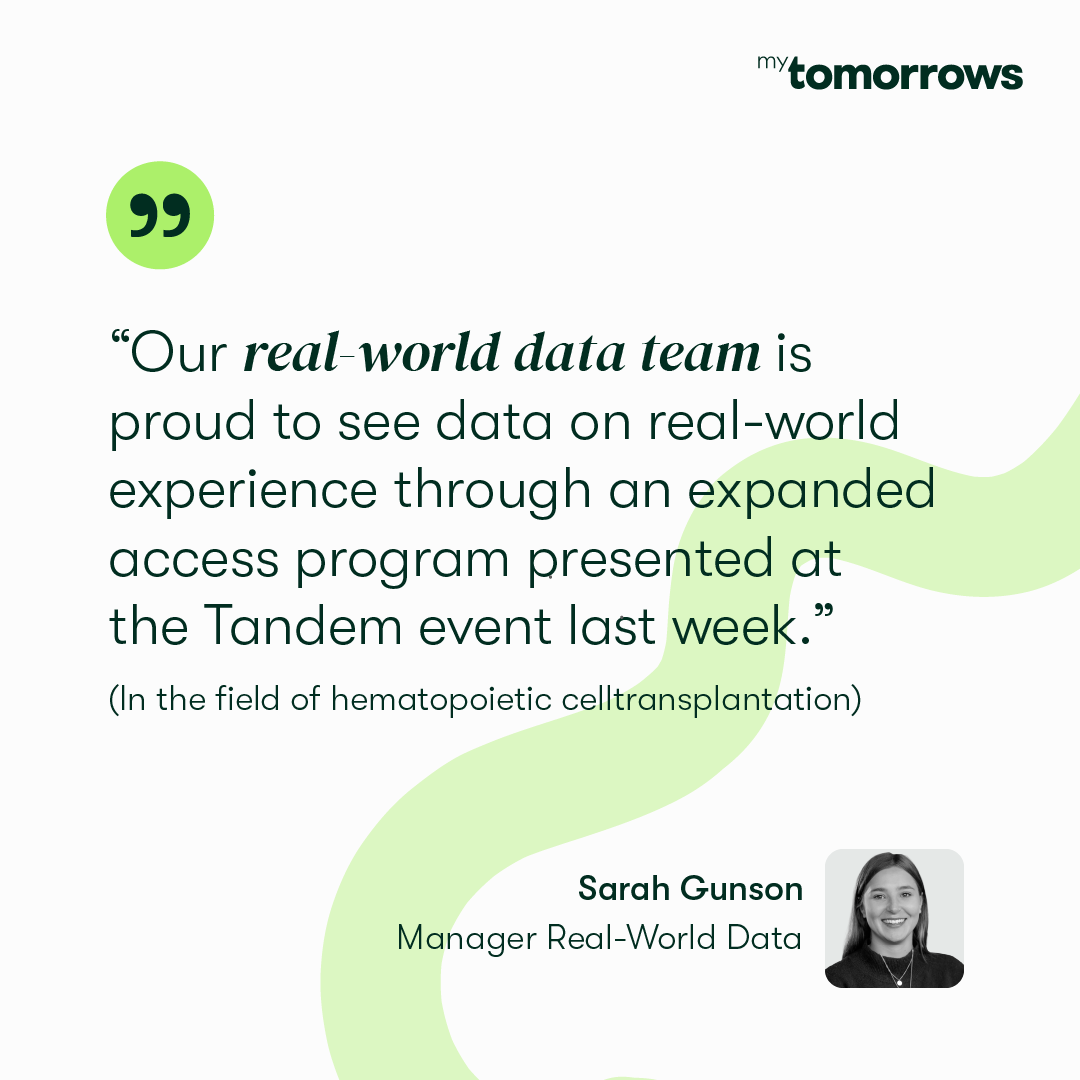 📣 It's a privilege to be cited in research presented at #Tandem24 last week. We’re proud to be enabling the collection of #RealWorldData (RWD) through an #ExpandedAccess program (EAP) for a client, referenced in this ‘Real-World Experience’ study here: eu1.hubs.ly/H07T6b80