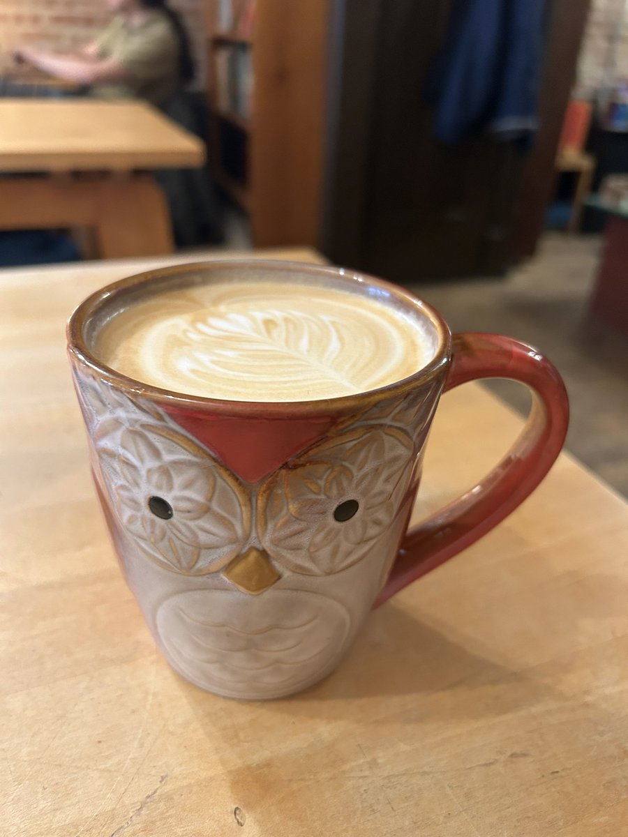 After a couple of weeks being cooped up sick, I finally got to a coffee shop yesterday and felt like an actual human. <a href="/DollopCoffeeCo/">Dollop Coffee Co.</a>