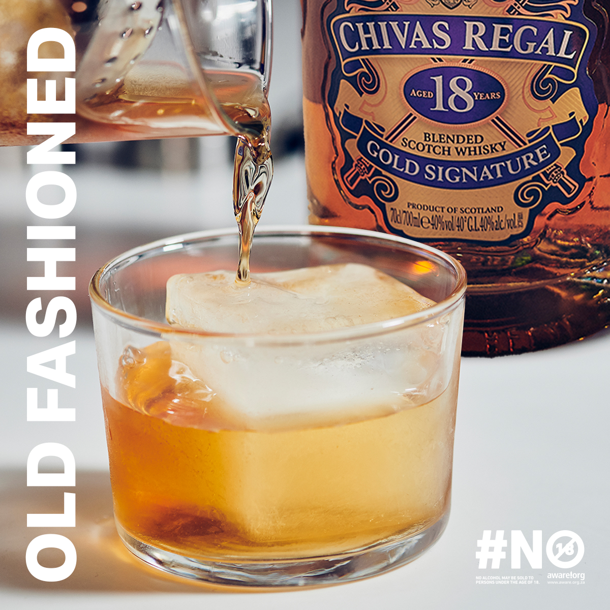 An old-fashioned cocktail with a modern twist. Can you name the Chivas cocktail? ​ Ingredients; Chivas 18, Angostura Bitters, sugar syrup and orange zest to garnish​ Hint: Check out our website :) #iRiseWeRise #ChivasRegalSA #ChivasRegal