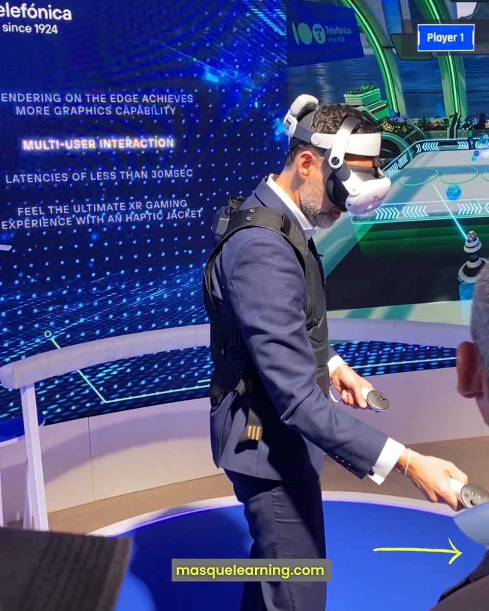 MasQueLearning's tweet photo. ¡En el epicentro tecnológico! El team MQL ha tomado la escena en el #MWC24 , donde la innovación se encuentra con la acción 🔥🎬 YESSSSSS https://t.co/nY0sKqwuST