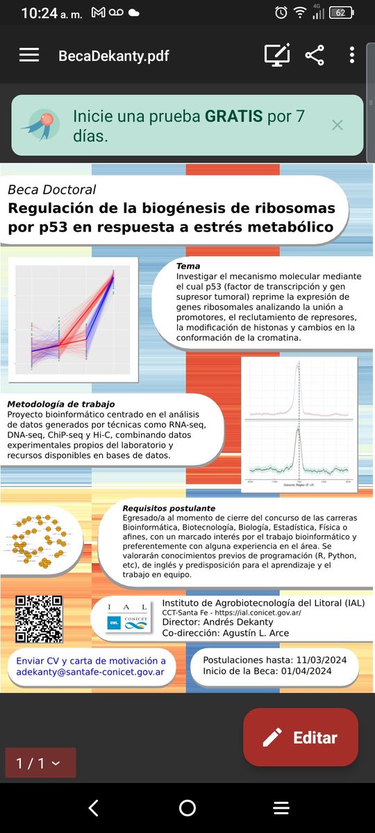 Andrés Dekanty (@dekanty_flylab) on Twitter photo ¡Beca disponible!
¿Te apasionan las preguntas biológicas y el análisis de datos omicos como RNAseq, ChIPseq y HiC? Tenemos una beca disponible para realizar un doctorado junto a <a href="/AgustinLArce/">Agustin Arce</a> en el <a href="/IAL_CONICET/">IAL-Comunica</a>.
Deadline: 11 de marzo.
#Beca #Doctorado #Biología #Bioinformática ¡Beca disponible!
¿Te apasionan las preguntas biológicas y el análisis de datos omicos como RNAseq, ChIPseq y HiC? Tenemos una beca disponible para realizar un doctorado junto a <a href="/AgustinLArce/">Agustin Arce</a> en el <a href="/IAL_CONICET/">IAL-Comunica</a>.
Deadline: 11 de marzo.
#Beca #Doctorado #Biología #Bioinformática