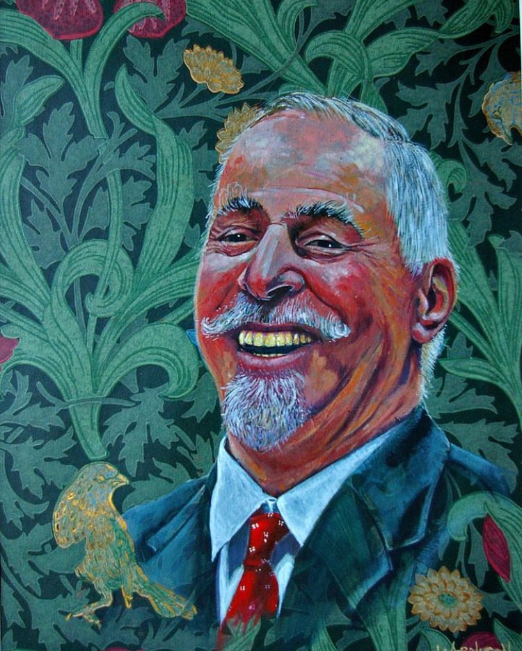 SJTshop's tweet photo. A special print run for Barrie Rutter’s Shakespeare’s Royals tonight.Fine art prints from an original gouache on wallpaper. This is from Barrie’s character ‘Fuller’ from the Northern Broadsides production For Love or Money. #barrierutter #shakespearesroyals @thesjt https://t.co/DqHjzC73Ai