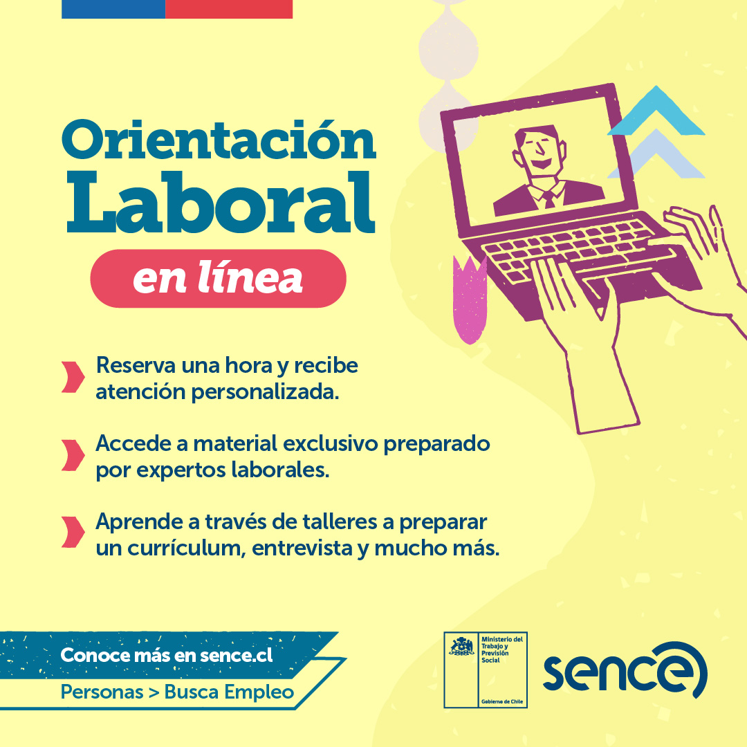Si buscas nuevas oportunidades laborales, te ofrecemos Orientación Laboral en línea de manera gratuita para guiarte😎.

Conoce más detalles en  bit.ly/49n1lIj