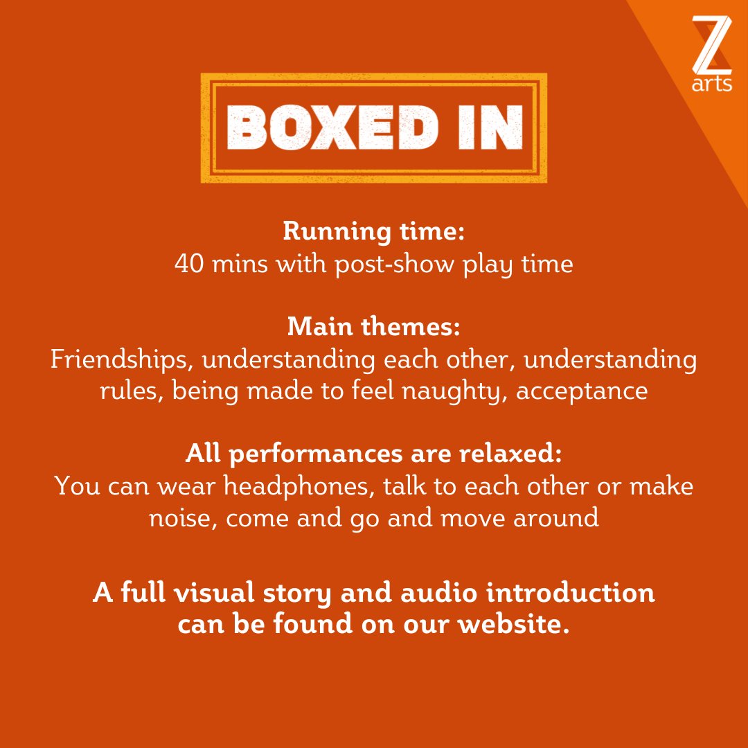 Z-arts (@z_arts_mcr) on Twitter photo Everything you need to know about Boxed In...
Book now: bit.ly/Boxed-In-Z-arts
<a href="/DarylAndCo/">Daryl & Co</a> <a href="/HalfMoonTheatre/">Half Moon Theatre</a> Everything you need to know about Boxed In...
Book now: bit.ly/Boxed-In-Z-arts
<a href="/DarylAndCo/">Daryl & Co</a> <a href="/HalfMoonTheatre/">Half Moon Theatre</a>