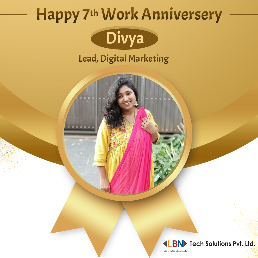 LbnTech's tweet photo. Congratulations Divya, on your 7th work anniversary!
Over the past seven years, you have been the cornerstone of our marketing efforts, renowned for your prompt communication and unparalleled team management skills.
#WorkAnniversary #TeamLeader #DigitalMarketing #LBNTech https://t.co/l37A9nzUjJ