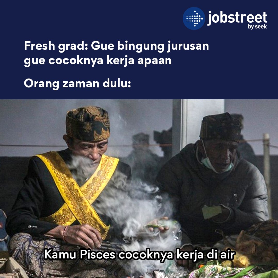 JobStreetcom's tweet photo. Hari gini masih percaya paranormal? SORRY YEEE!
Cari kerja yang pasti-pasti aja di Jobstreet by SEEK. Ada teknologi AI yang bantu kamu match dengan karakteristik dan keahlian kamu!
#JobstreetIndonesia #JobstreetbySEEK #JobsAds #NextMillionJobs #ZOOraganKarir #BetterMatches https://t.co/1FD2M9Ik4t