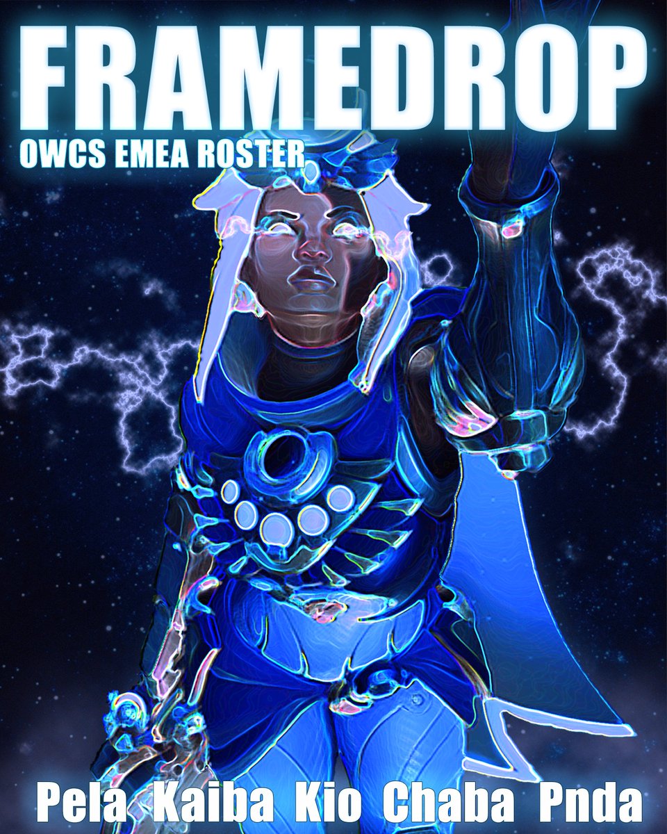 Frames are dropping but we still popping! Announcing our Framedrop EMEA roster for OWCS We are ready to !play 🛡️ @pela_OW ⚔️ @k_i_o_lf ⚔️ @SDDP_kaiBa 💉 @ChabaOW 💉 @PndaaOW 💼 @Imsleepy_Ow 💼 @LaggyOw 🧠 @_Strikeow_ 🧠 @Larielle_ow #OurFramesdropped