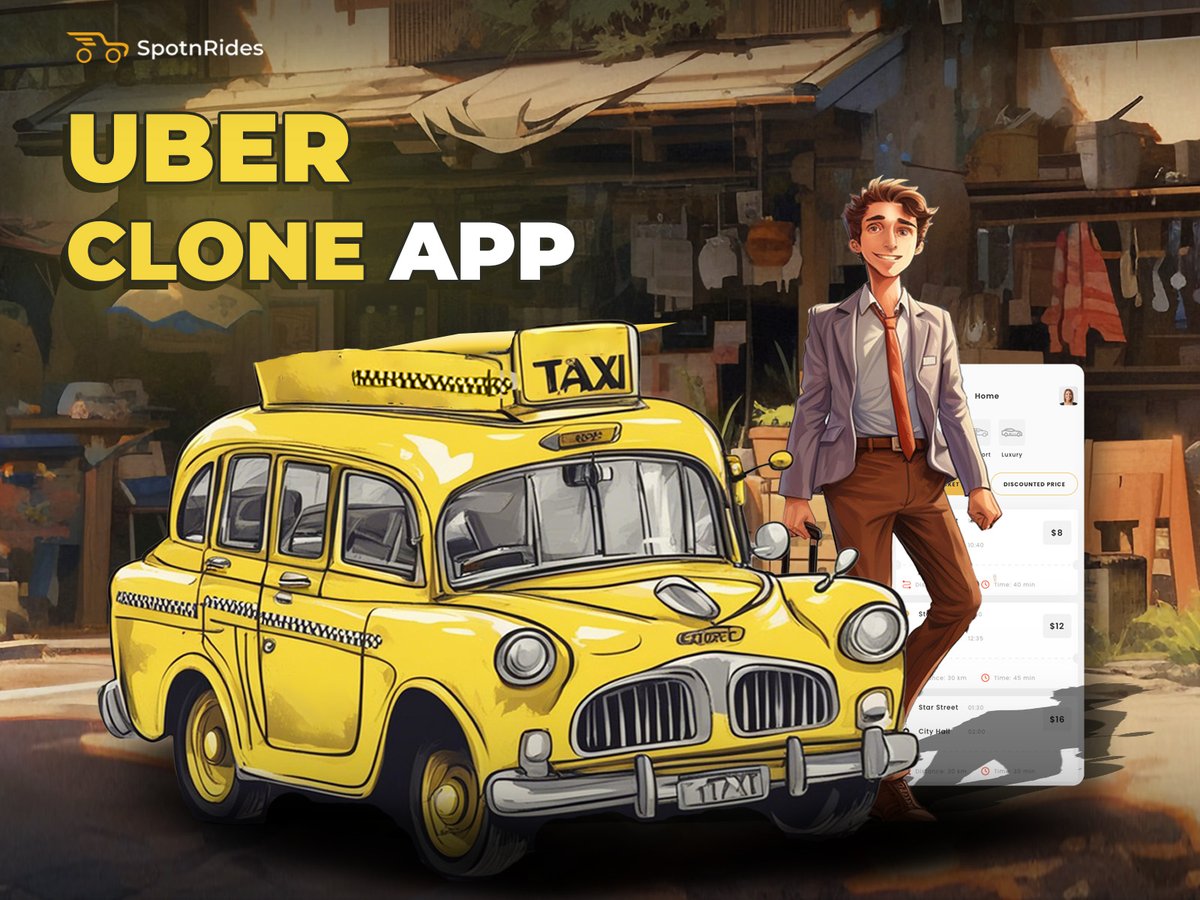 Create a successful #taxiapp like #Uber with #SpotnRides Uber Clone Script. Tailored solutions for your #taxi business growth and success.

Visit: bit.ly/2tlyfa8

#uberclone #ubercloneapp #taxibookingapp #taxibookingsoftware #taxibookingapp #uberclonescript