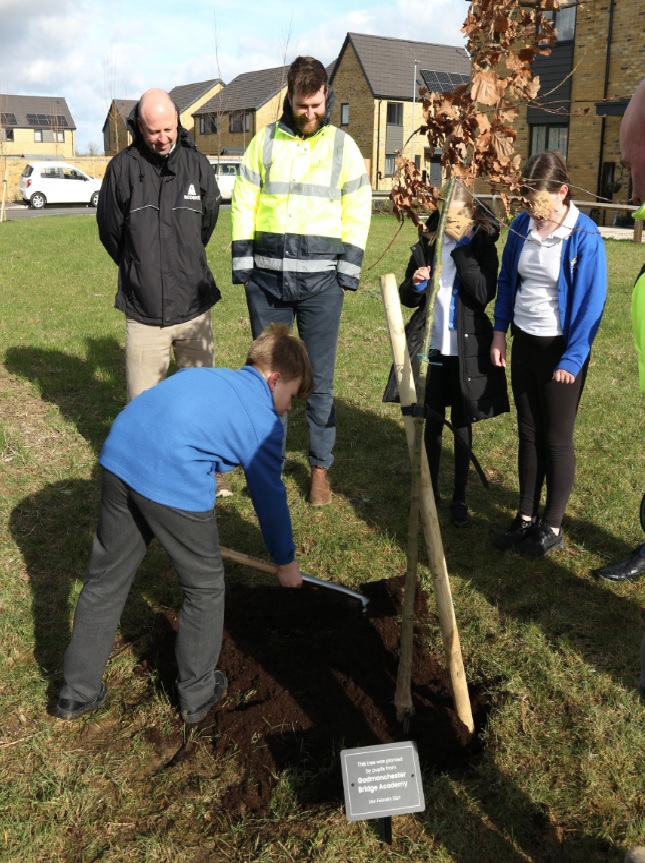 Year 6 pupils were invited by Seagate Homes, who have begun a wild green space on the edge of the estate, to plant a tree this week. We will be developing the space with them to & encourage more wildlife. They kindly made a donation to develop our outdoor learning areas well!