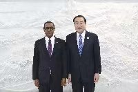 ETEmbassyPEK's tweet photo. Today,1st of March 2024, H.E. Ambassador #Tefera Derbew met with Mr. #Zhang Shaogang, Vice Chairman of China Council for Promotion of International Trade (CCPIT) and discussed about cooperation on the forthcoming events which are to be organized by the Embassy & CCPIT in 2024. https://t.co/G1QFI1MzeD
