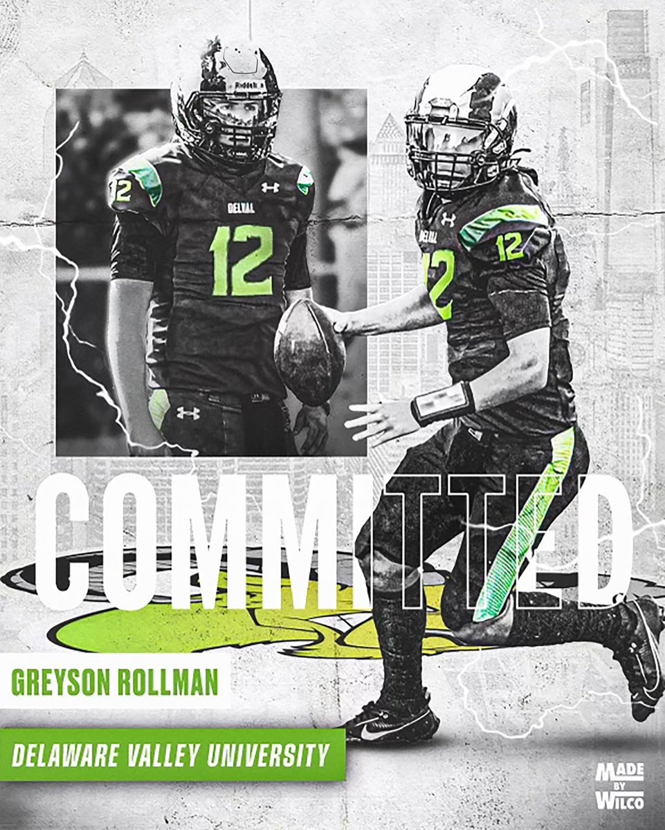 Blessed to announce my commitment to Delaware Valley!
#AGTG #DelValFootball #Aggies4Life
<a href="/DVUfootball/">Delaware Valley University Football</a> <a href="/Coach_Isgro/">Mike Isgro</a> <a href="/RCCoachCarter/">Rob Carter</a> <a href="/_TrentJackson/">Trent Jackson</a> <a href="/aio_qbs/">Air It Out QB Training</a> <a href="/CoachPlante19/">Bob Plante</a>