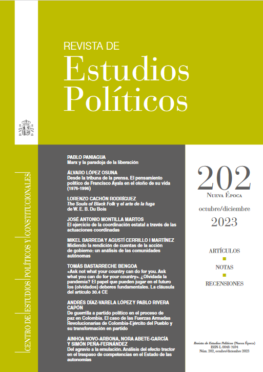 rep_cepc's tweet photo. 🟢"De guerrilla a partido político en el proceso de paz en Colombia. El caso de las Fuerzas Armadas Revolucionarias de Colombia-Ejército del Pueblo y su transformación en partido" en #REP202
👨🏫: ANDRÉS DÍAZ-VARELA LÓPEZ Y PABLO RIVERA CAPÓN
🔗Link:https://t.co/IuVwoat9G2 https://t.co/SN7qBjooSe