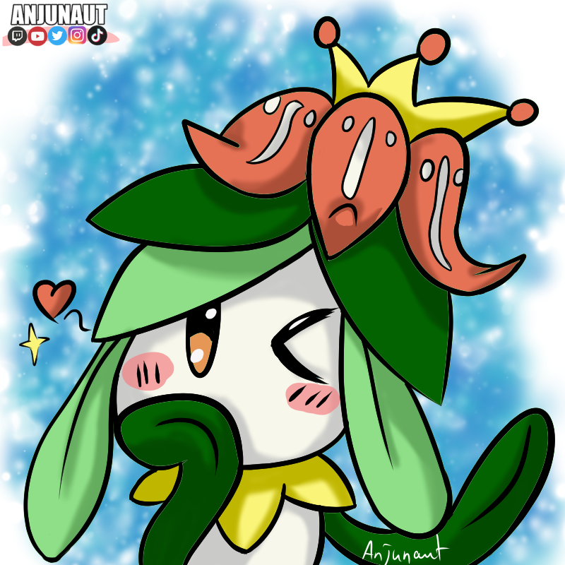 Dieses süße Dressella - Chibi ist gestern in einem spontanen Latenight zeichenstream entstanden :D Ich hoffe euch gefällt es &lt;3  Schaut gerne vorbei für mehr! twitch.tv/anjunaut 

#Anjunaut #Anjunity #Twitch #Twitchaffiliate #Pokemon #Chibi #Digitaldrawing #Dressella