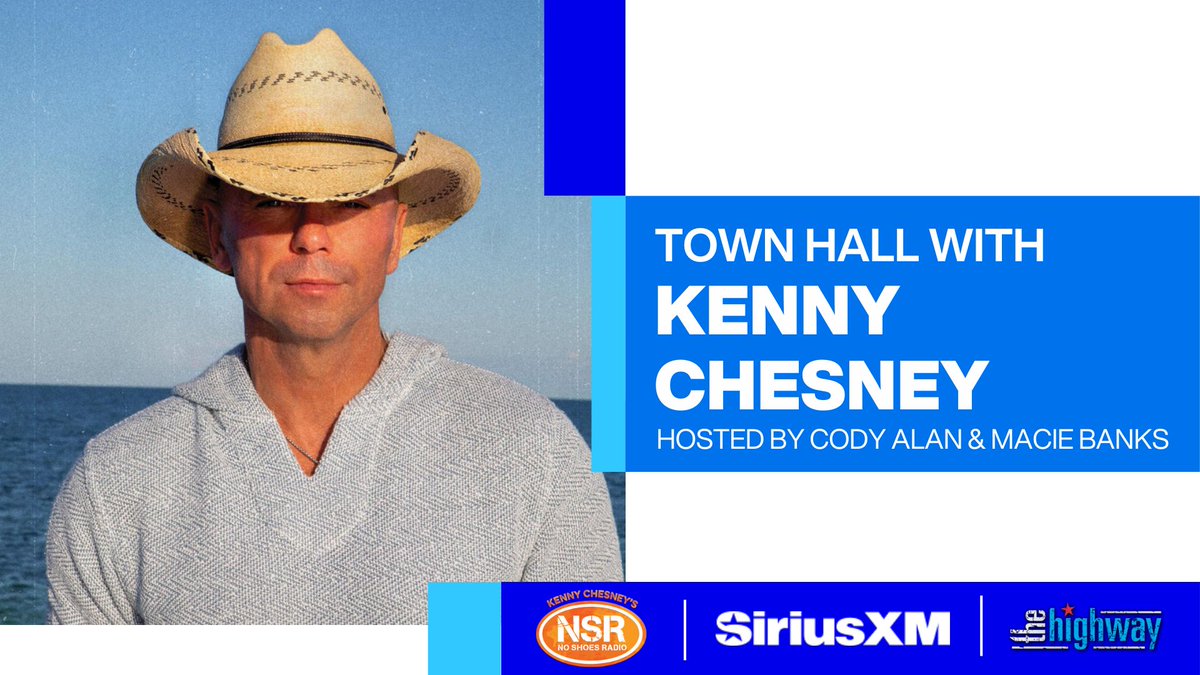 To celebrate the upcoming release of @kennychesney's new album, Born, we have your chance to attend a special Town Hall with Kenny on March 6 at the SiriusXM Nashville Studios! For more information and to enter for your chance to attend visit siriusxm.com/kennynashville.