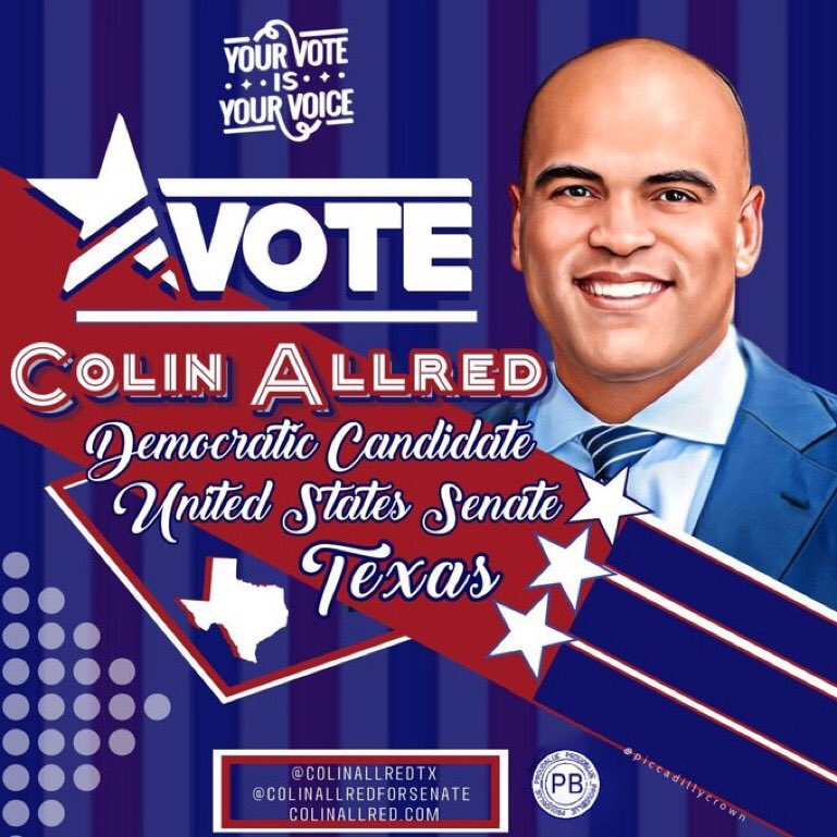 TEXAS, Today Is The Last Day Of Early Voting. Get out & vote for @ColinAllredTX He is the only candidate that will protect your rights & freedoms. And he knows the value of public education. He will always fight for Texans!! Vote Blue 🗳️ #ProudBlue