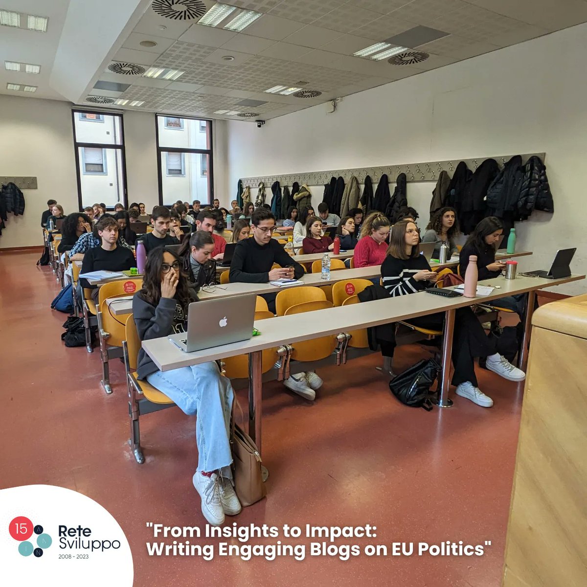 ReteSviluppo's tweet photo. 🔴 Ieri, presso il polo delle Scienze Sociali di Novoli, la presidente di ReteSviluppo Ester Macrì e il dottor Jacopo Ragusa hanno tenuto una lezione nell'ambito del corso di Laurea magistrale in Relazioni Istituzionali e Studi Europei (RISE) 👇🏻 https://t.co/KKPvyhN5ND