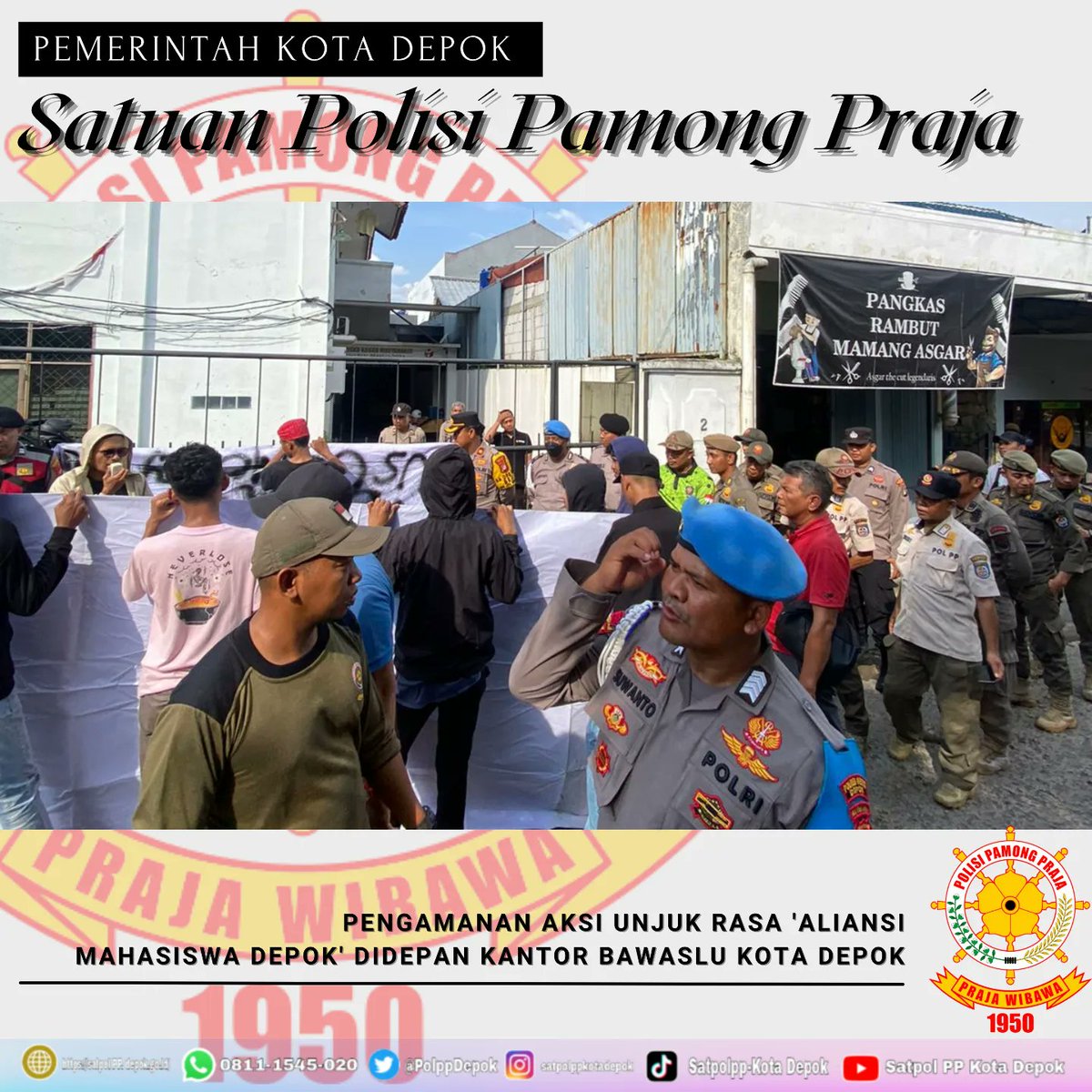Satpol PP Kota Depok tweet media